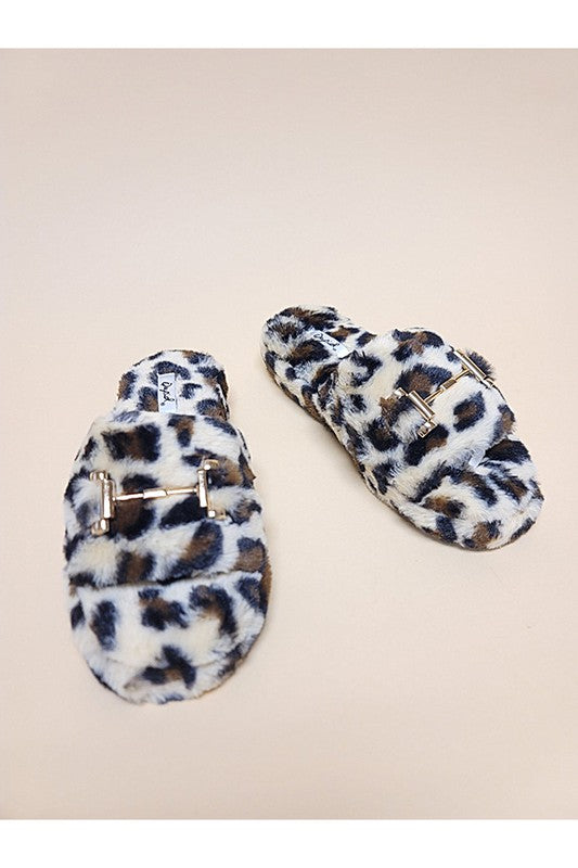 Leopard Luxe Cozy Cari Slippers