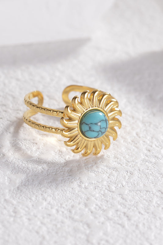 Serene Sun Chic Turquoise Ring