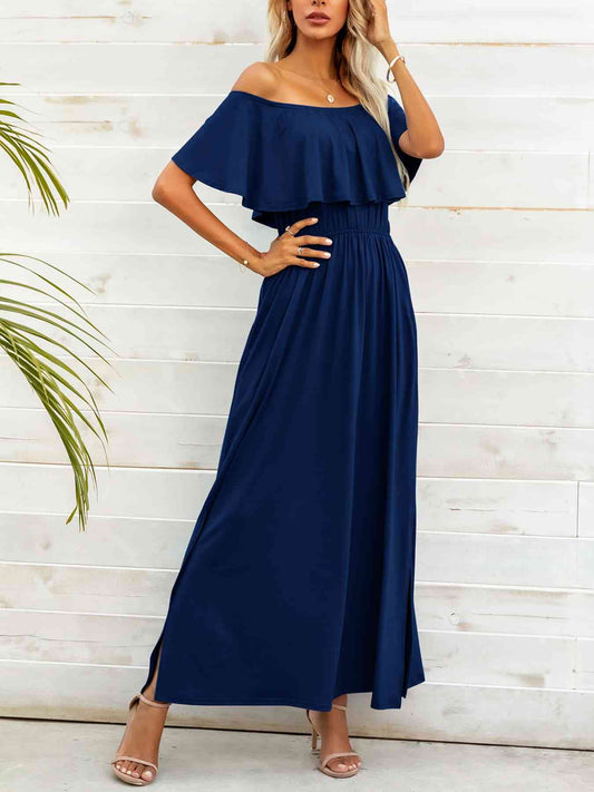 Shoulder Whispers Classic Chic Maxi