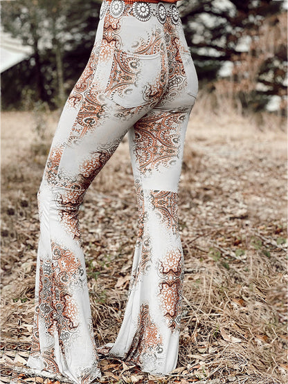 Rodeo Rose Flare Pants